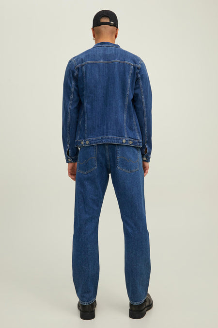 Straight jeans - mid blue denim