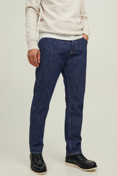Tapered jeans - dark blue denim