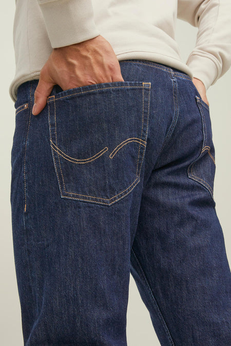 Tapered jeans - dark blue denim