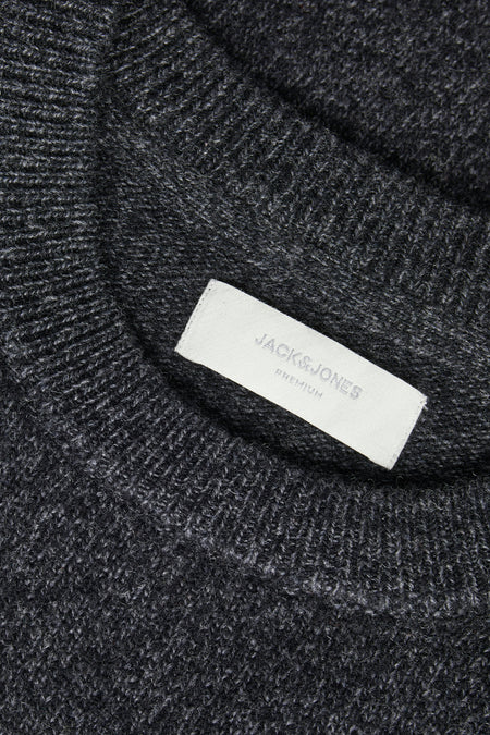 Pull met ronde hals - zwart