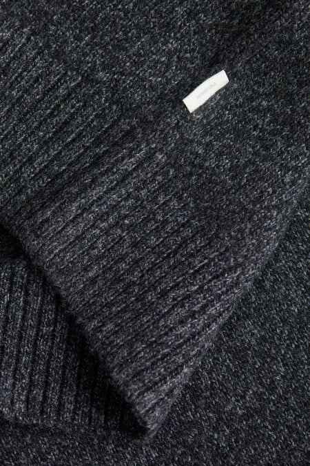 Pull met ronde hals - zwart