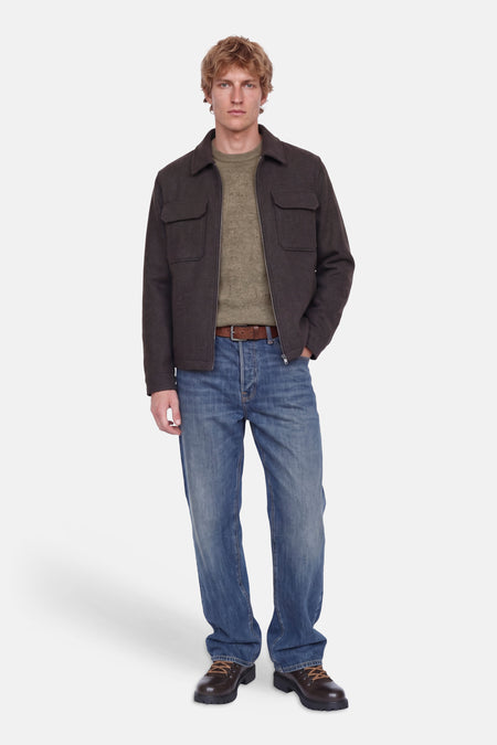 Trui met ronde hals beige - PREMIUM by JACK & JONES