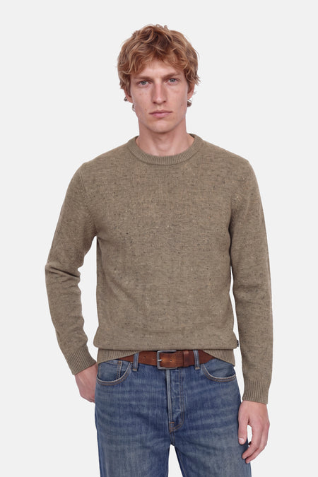 Trui met ronde hals beige - PREMIUM by JACK & JONES