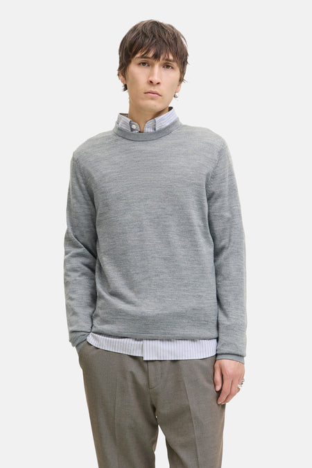 Pull O-hals - grijs