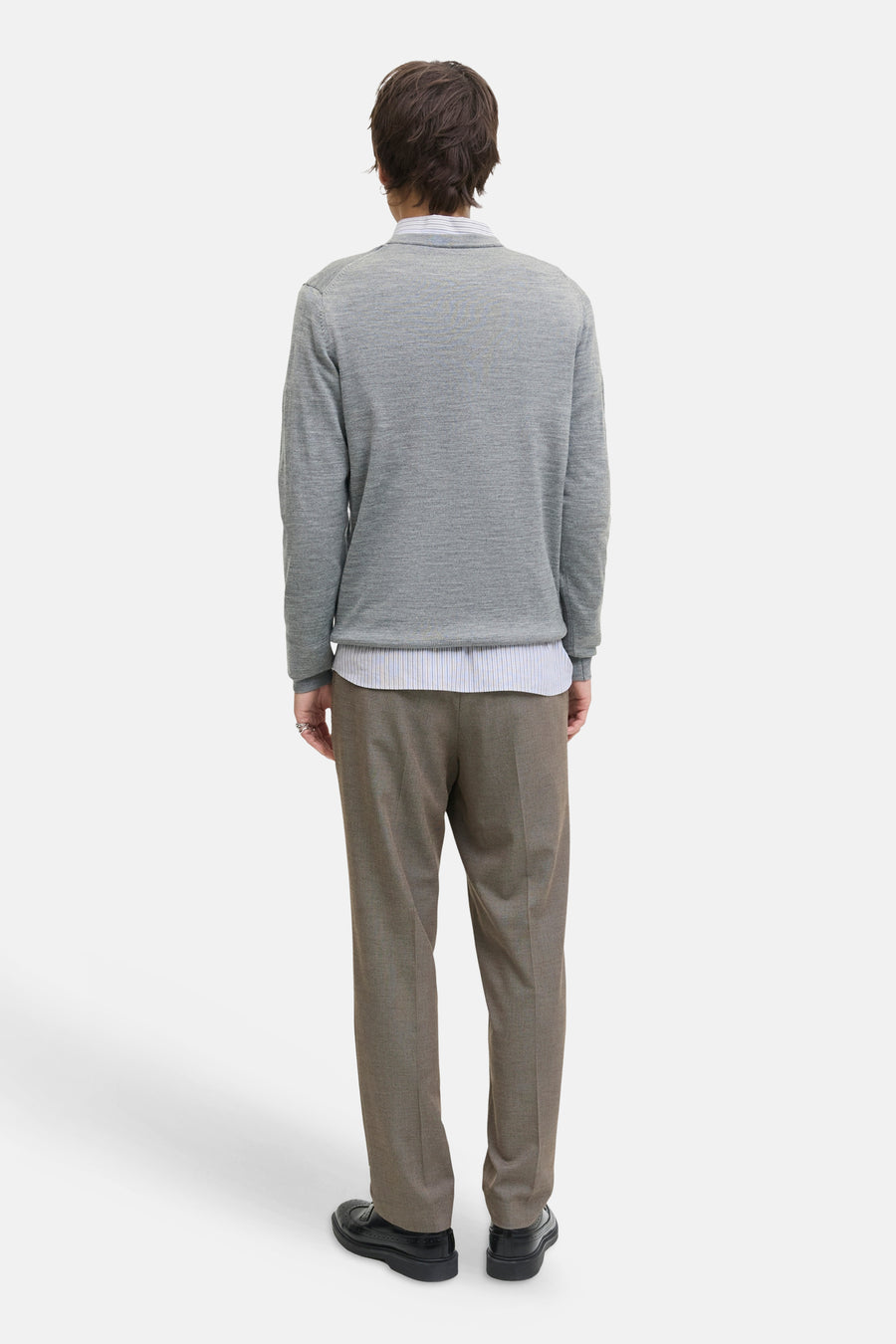 Trui met ronde hals grijs - PREMIUM by JACK & JONES