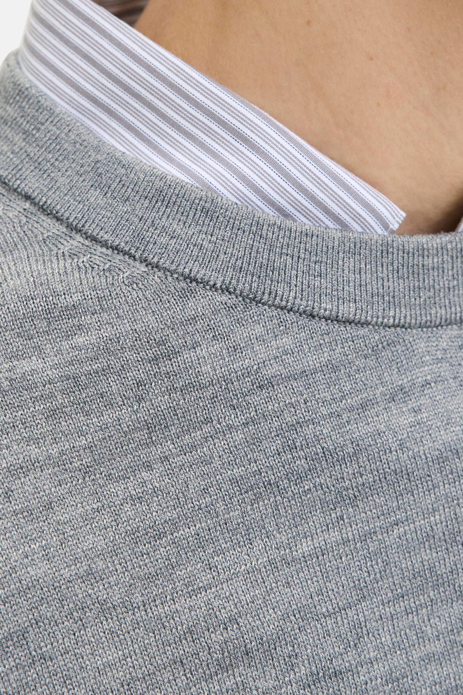 Trui met ronde hals grijs - PREMIUM by JACK & JONES