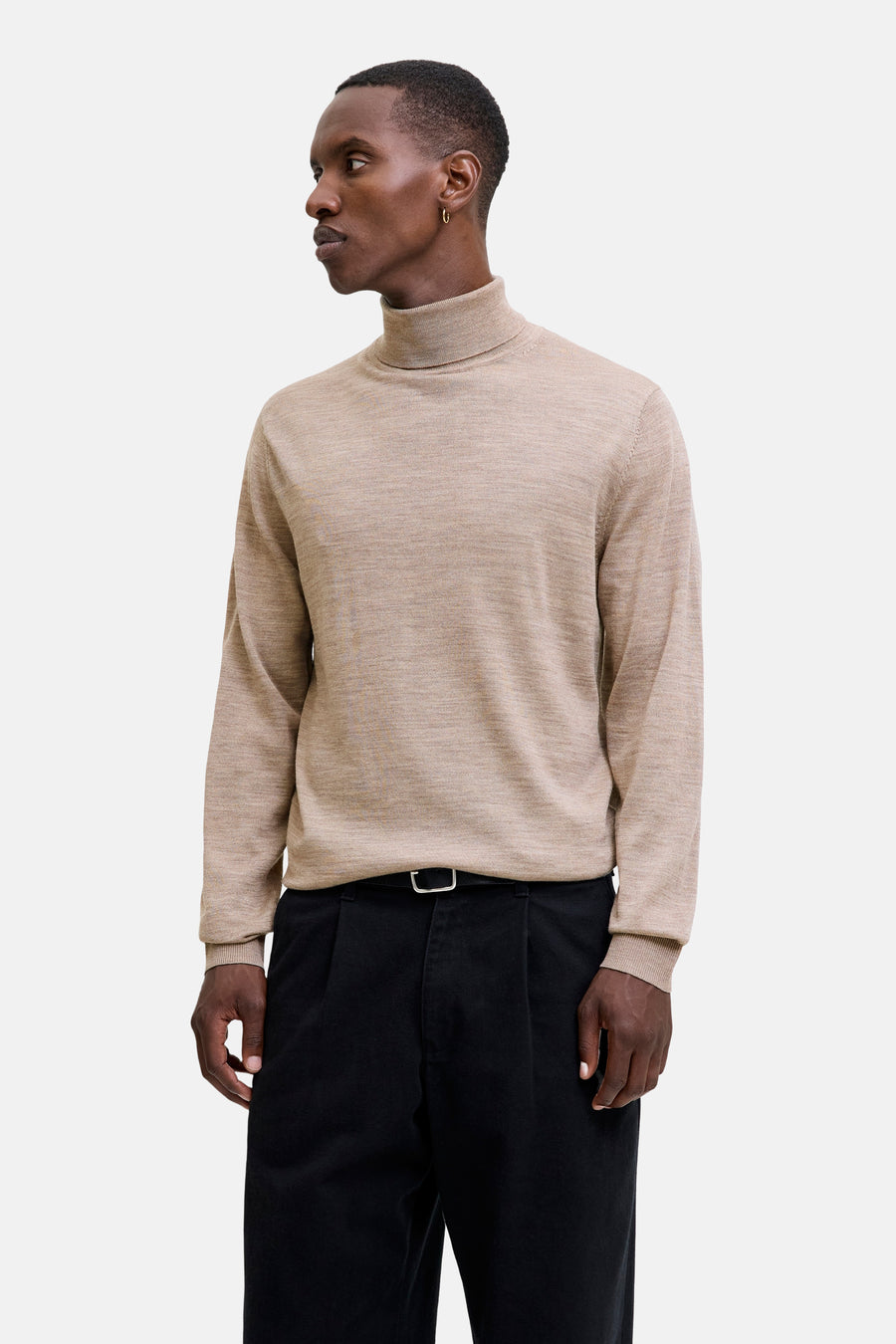 Trui met rolkraag beige - PREMIUM by JACK & JONES