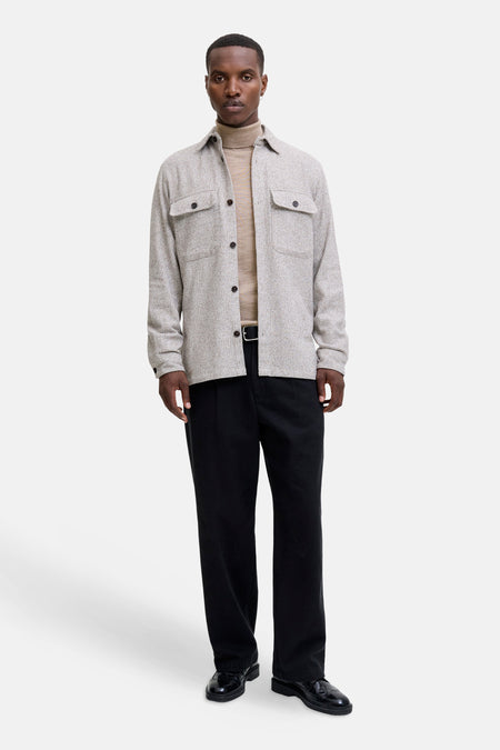 Pull met rolkraag - beige