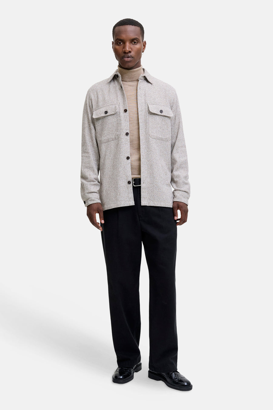 Trui met rolkraag beige - PREMIUM by JACK & JONES