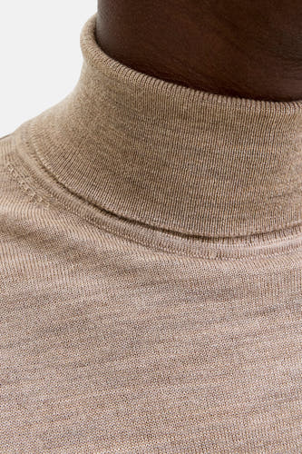 Trui met rolkraag beige - PREMIUM by JACK & JONES