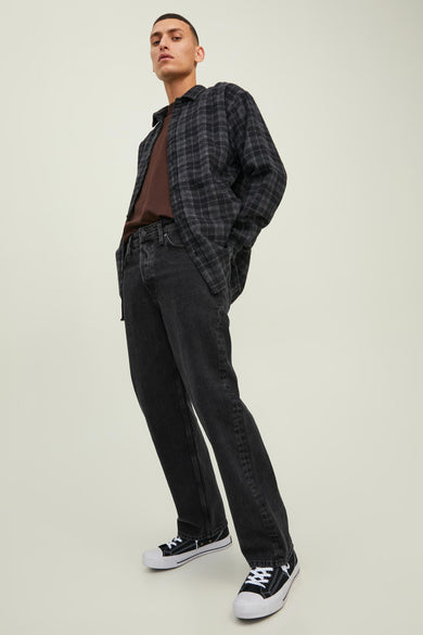 Wide jeans - black denim