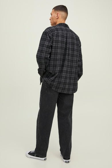 Wide jeans - black denim