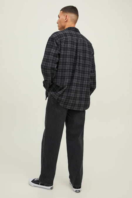 Wide jeans - black denim