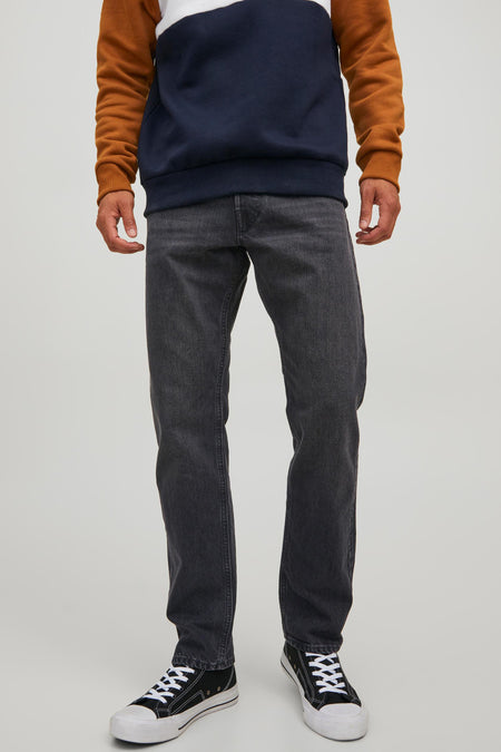Tapered jeans - dark grey denim