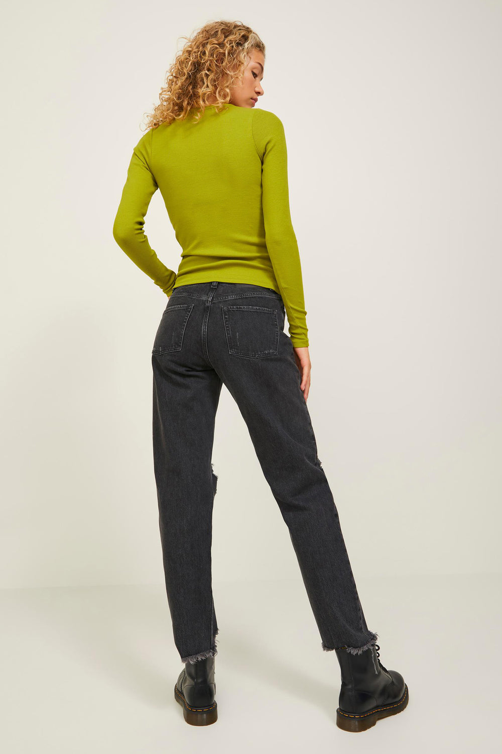 Jeans straight Dark grey denim - JJXX