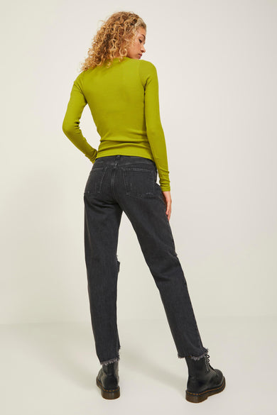 Jean &agrave; coupe droite - gris