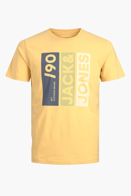 T-shirt (korte mouwen) Geel - CORE BY JACK & JONES