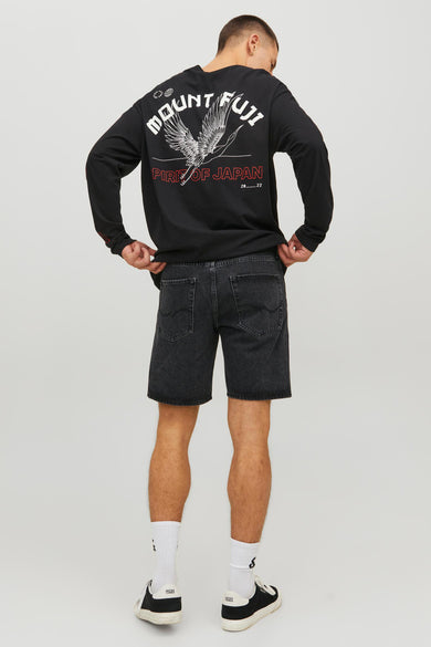 Short - black denim