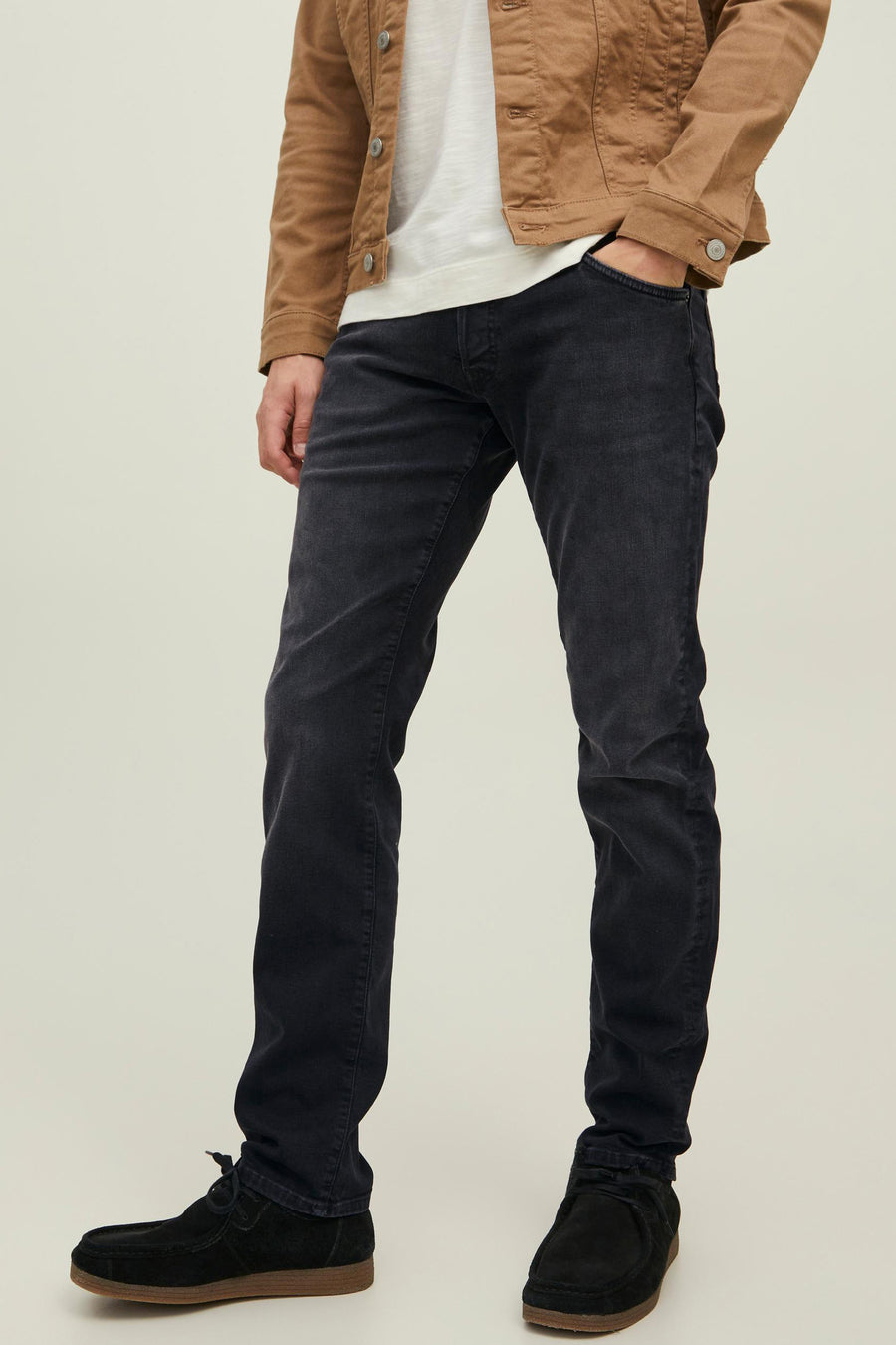 Slim jeans - dark grey denim