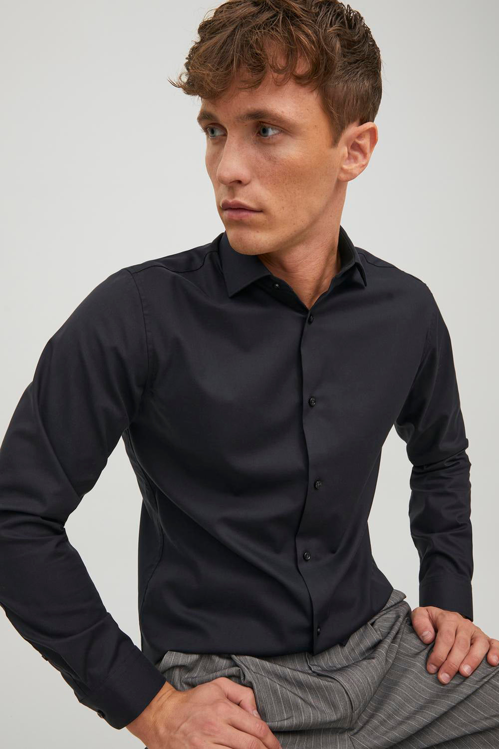 Hemd (lange mouwen) Zwart - PREMIUM by JACK & JONES