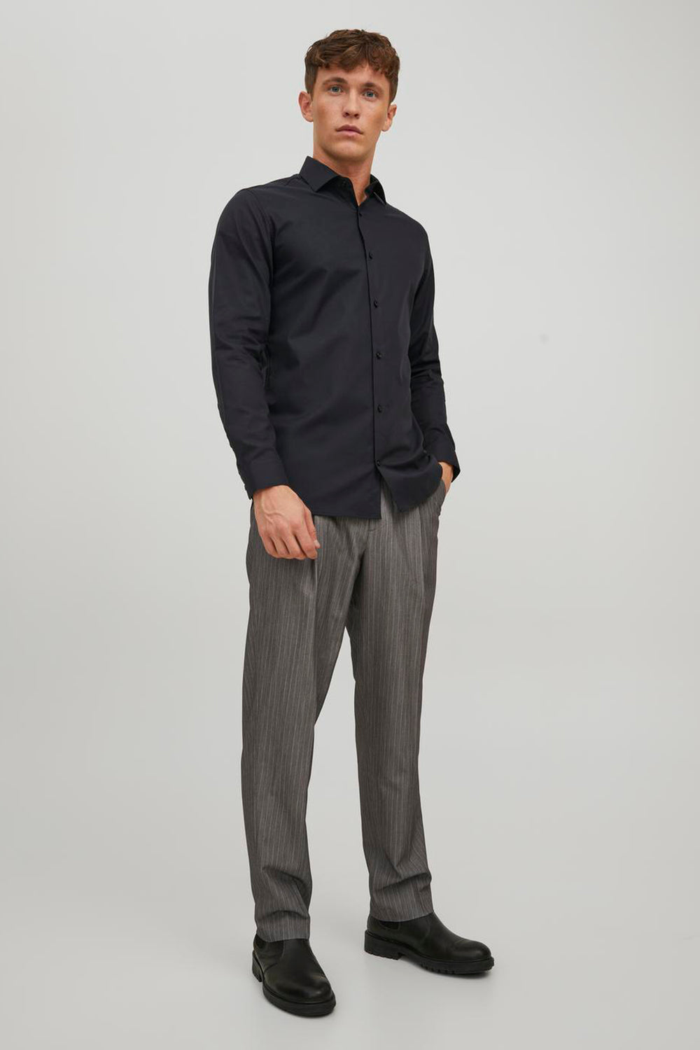 Hemd (lange mouwen) Zwart - PREMIUM by JACK & JONES