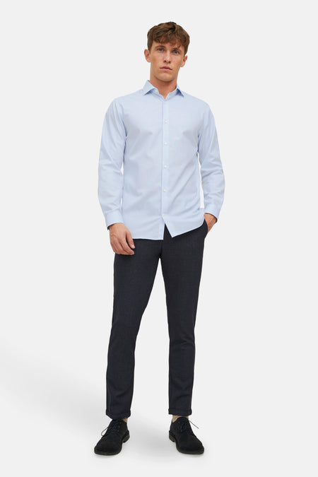 Chemise &agrave; manches longues - bleu