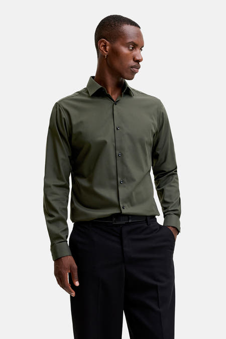 Chemise à manches longues - vert