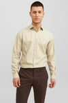 Chemise (manches longues) Beige - PREMIUM by JACK & JONES