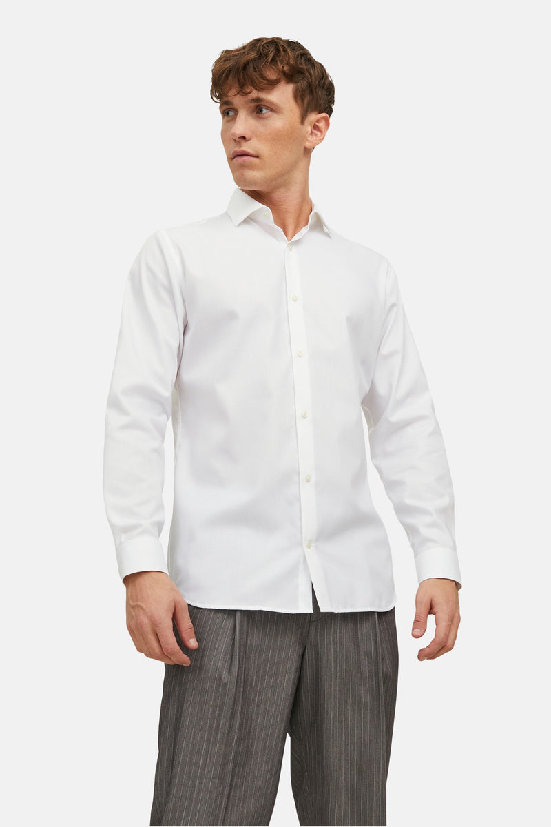 Chemise à manches longues - blanc