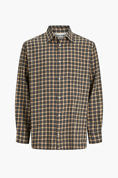 Hemd met lange mouwen - bruin