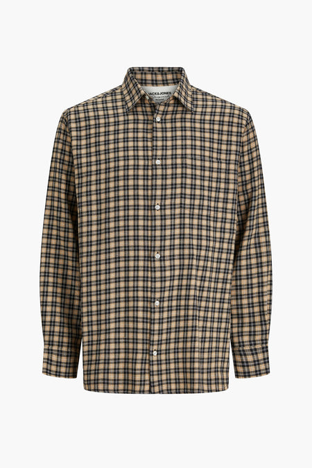 Hemd met lange mouwen - bruin