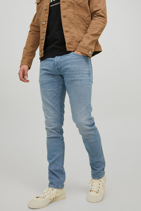 Slim jeans - mid blue denim