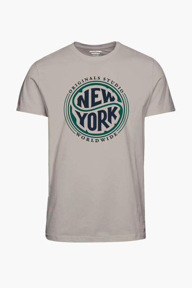 T-shirt (manches courtes) Écru - ORIGINALS BY JACK & JONES