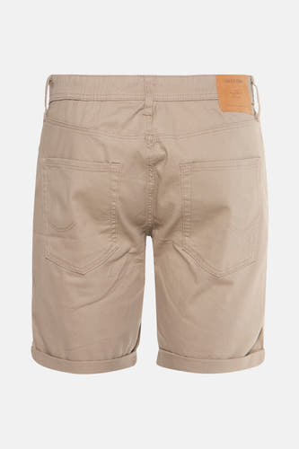 Beige short van JACK & JONES JEANS INTELLIGENCE, met achterzakken en opgerolde pijpen.