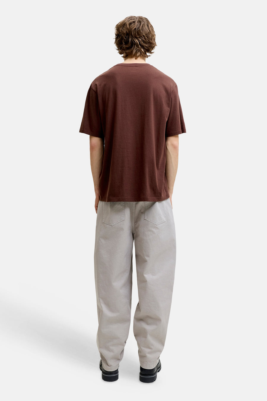 T-shirt (korte mouwen) bruin - ORIGINALS BY JACK & JONES