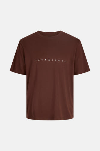 T-shirt (korte mouwen) bruin - ORIGINALS BY JACK & JONES