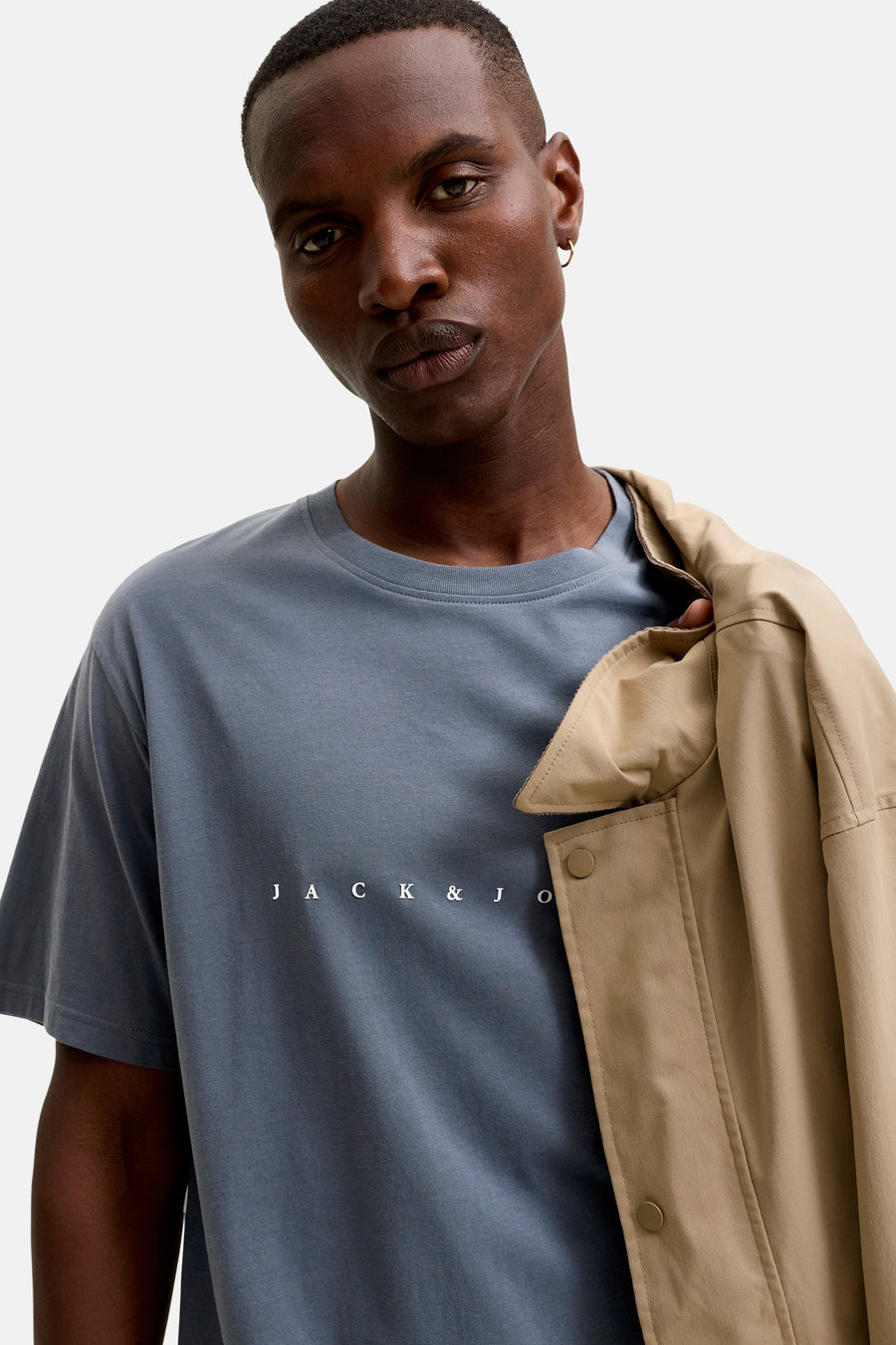 T-shirt met korte mouwen - grijs