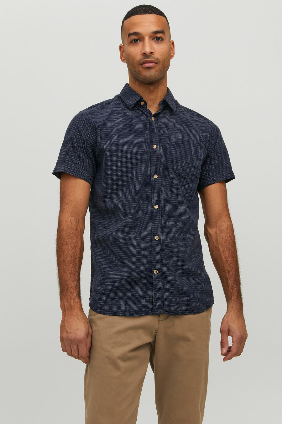 Hemd met korte mouwen - blauw