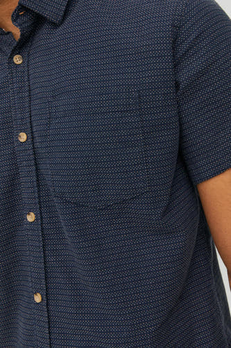Hemd met korte mouwen - blauw