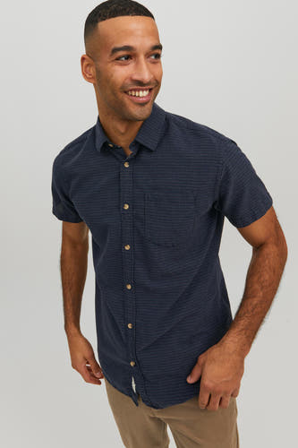 Hemd met korte mouwen - blauw