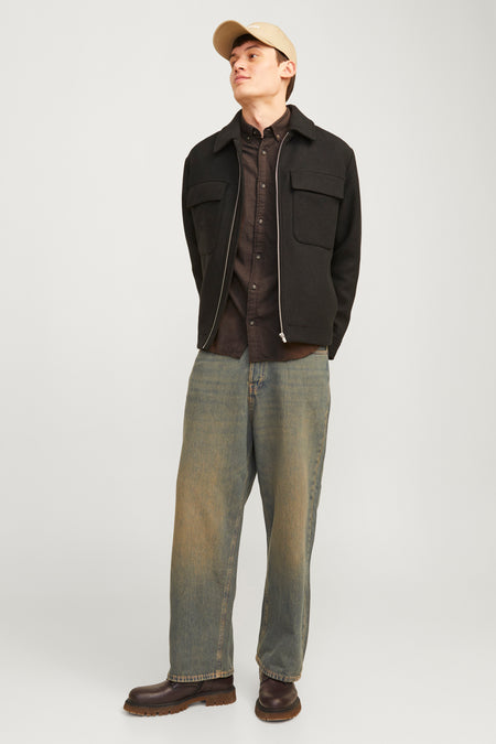 Chemise (manches longues) Brun - ORIGINALS BY JACK & JONES