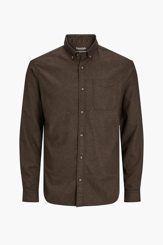 Chemise à manches longues - brun - ORIGINALS BY JACK & JONES
