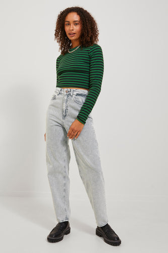 Mom jeans - light grey denim - JJXX