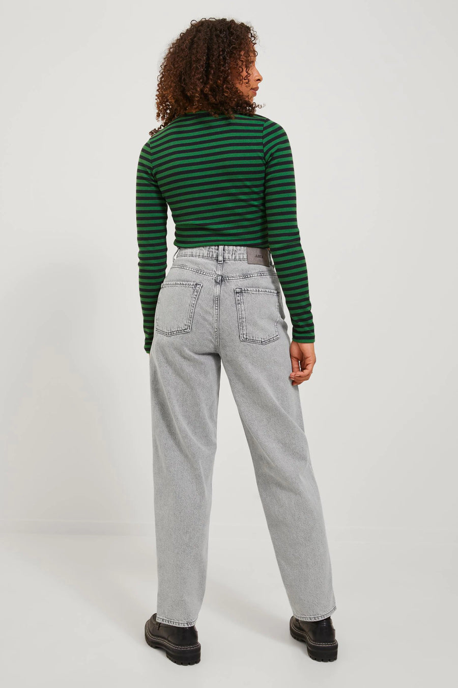 Mom jeans - light grey denim - JJXX
