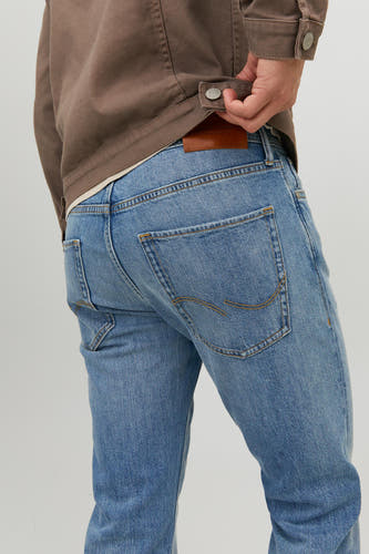 Tapered jeans - mid blue denim