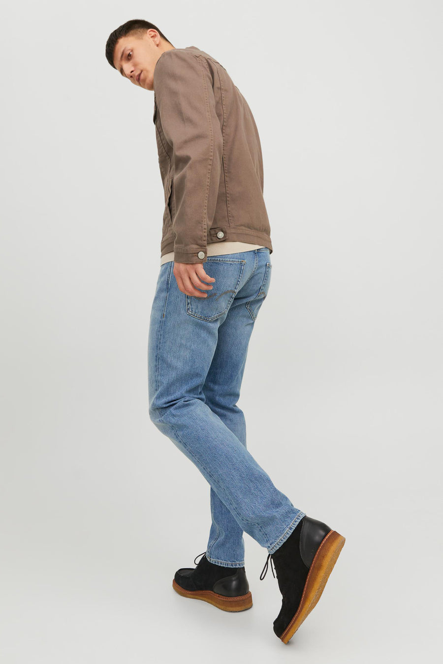 Tapered jeans - mid blue denim