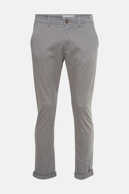 Chino gris de JACK & JONES JEANS INTELLIGENCE, avec une poche discrète sur la jambe.