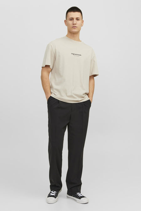 T-shirt (manches courtes) Écru - ORIGINALS BY JACK & JONES