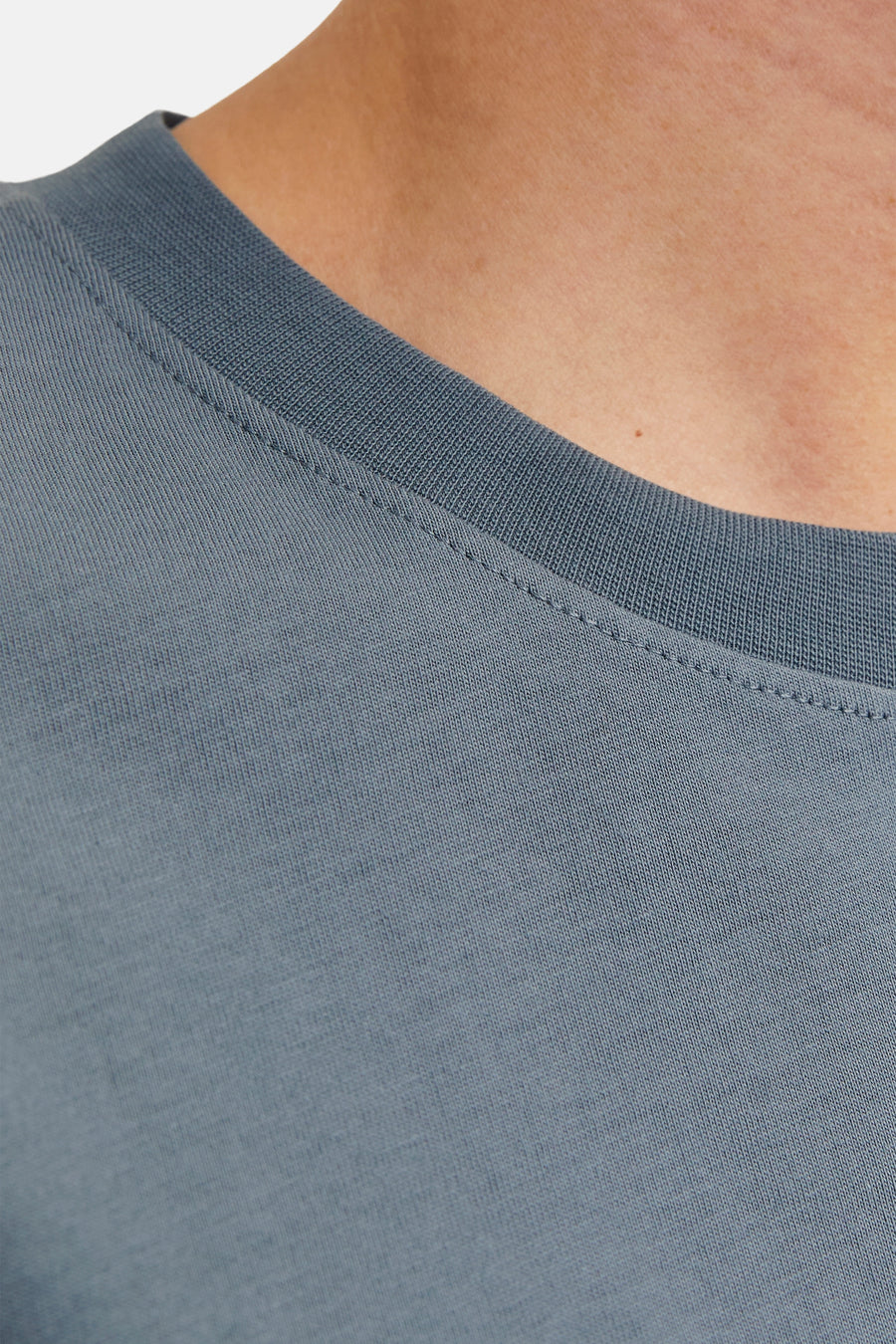 Blauw T-shirt met korte mouwen van ORIGINALS BY JACK & JONES, met een effen ontwerp en ronde hals.
