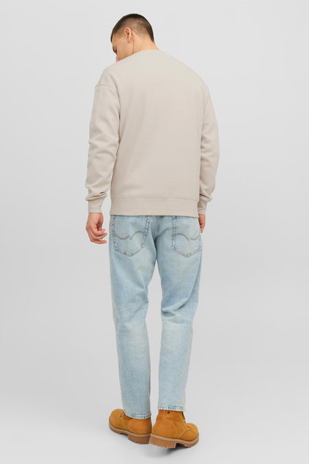 Sweater met ronde hals Ecru - ORIGINALS BY JACK & JONES